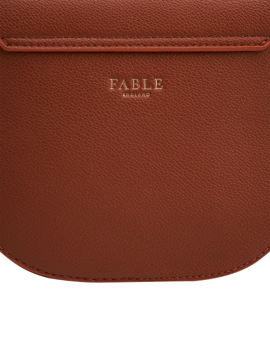 Fable England Brown Beth Saddle Crossbody Bag