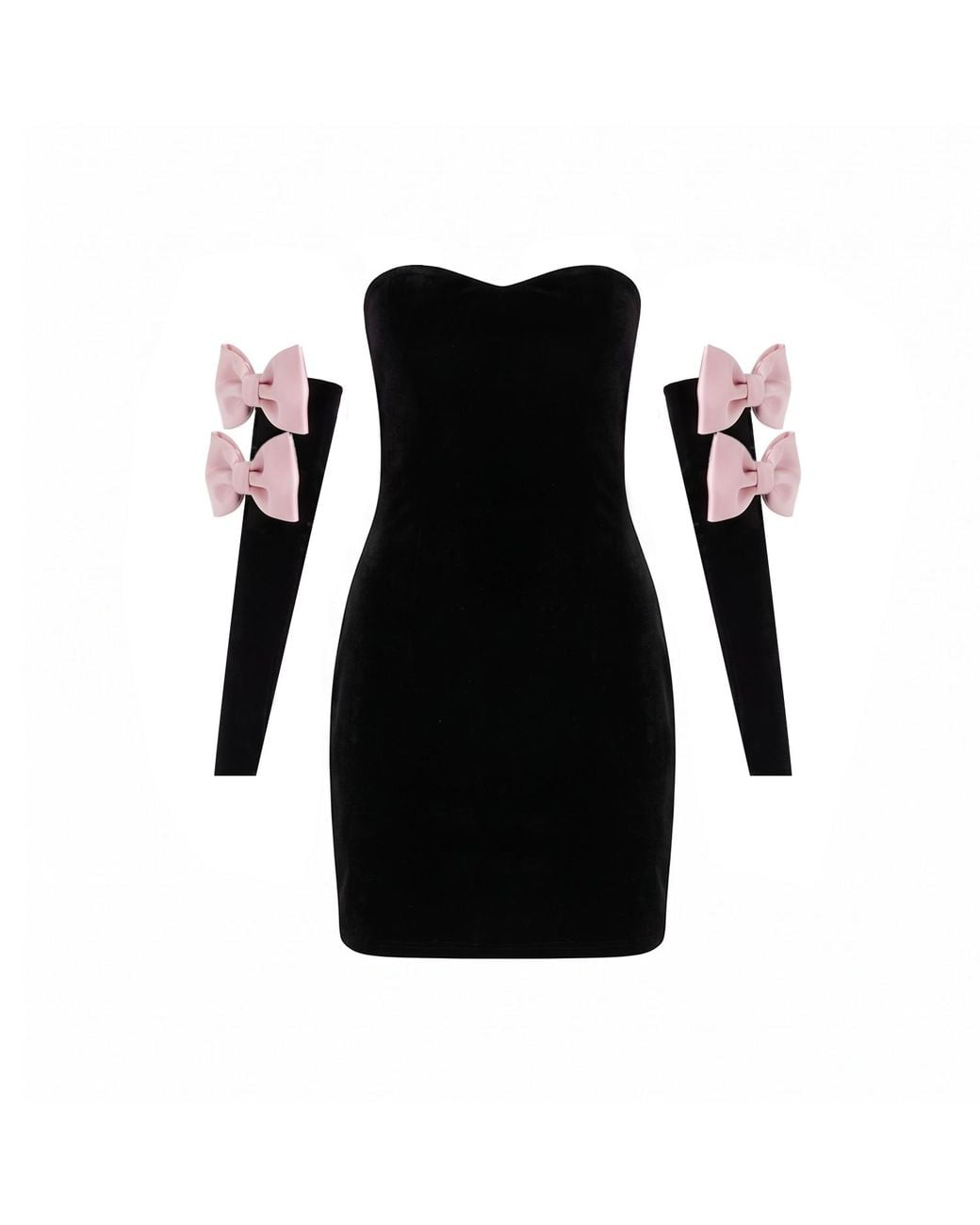 Nur Karaata Black Champagne Muse Dress