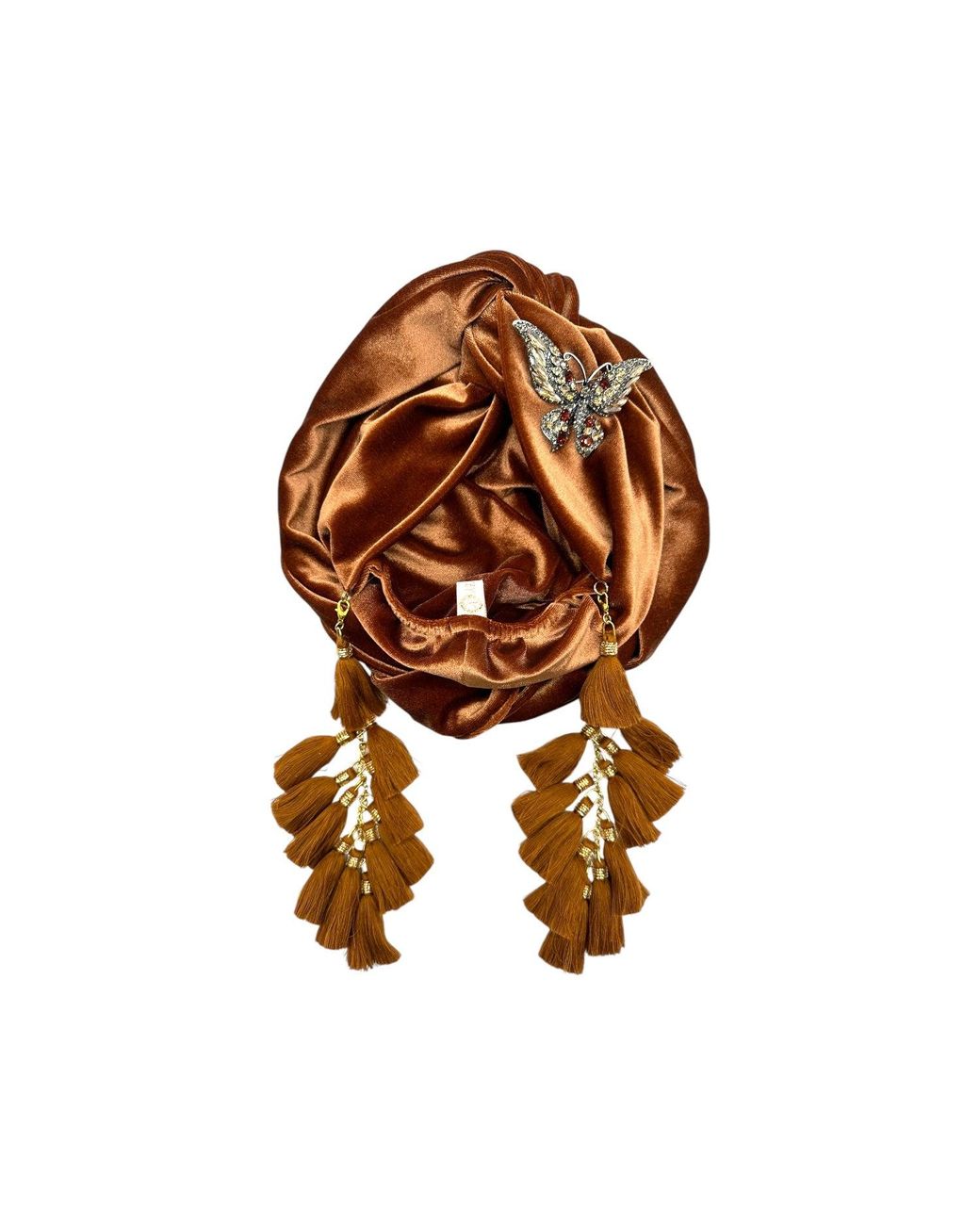 Julia Clancey Brown Butterfly Cocoa Chacha Turban
