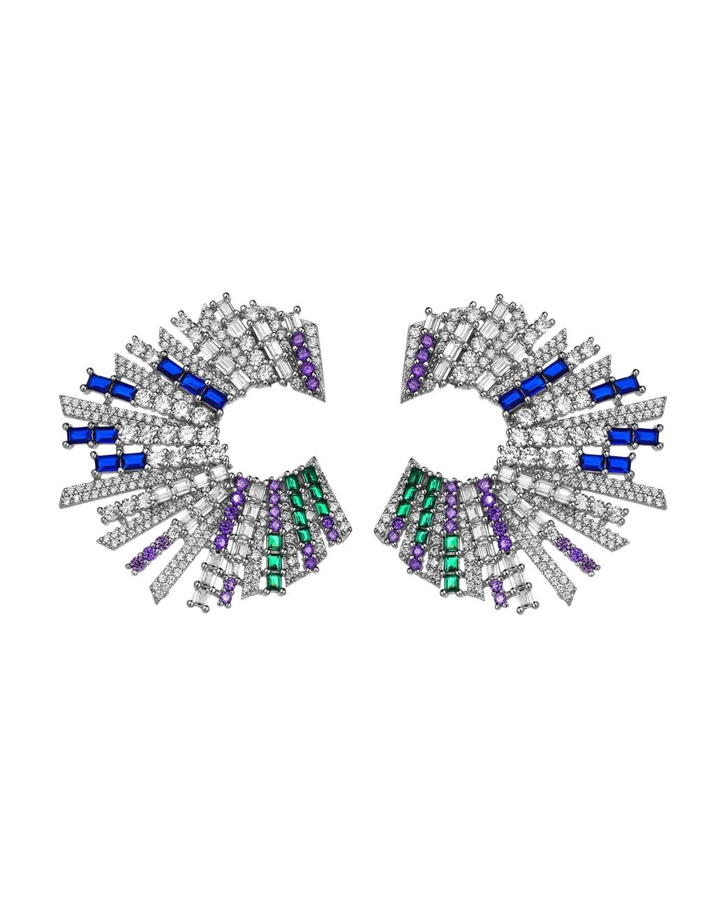 Latelita London Blue Starstruck Earrings Midnight