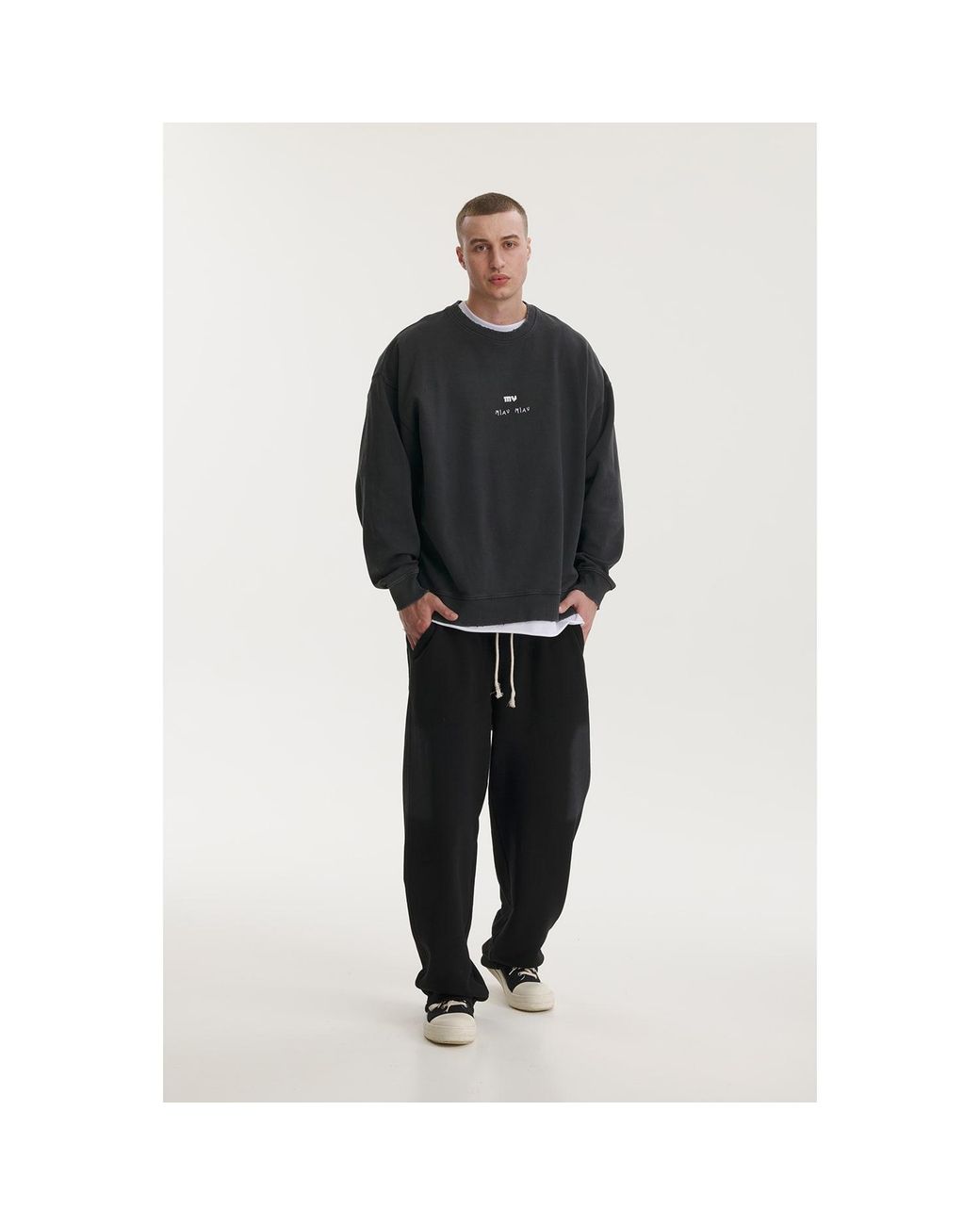 mysimplicated Black Miau Miau Mornings Sweater