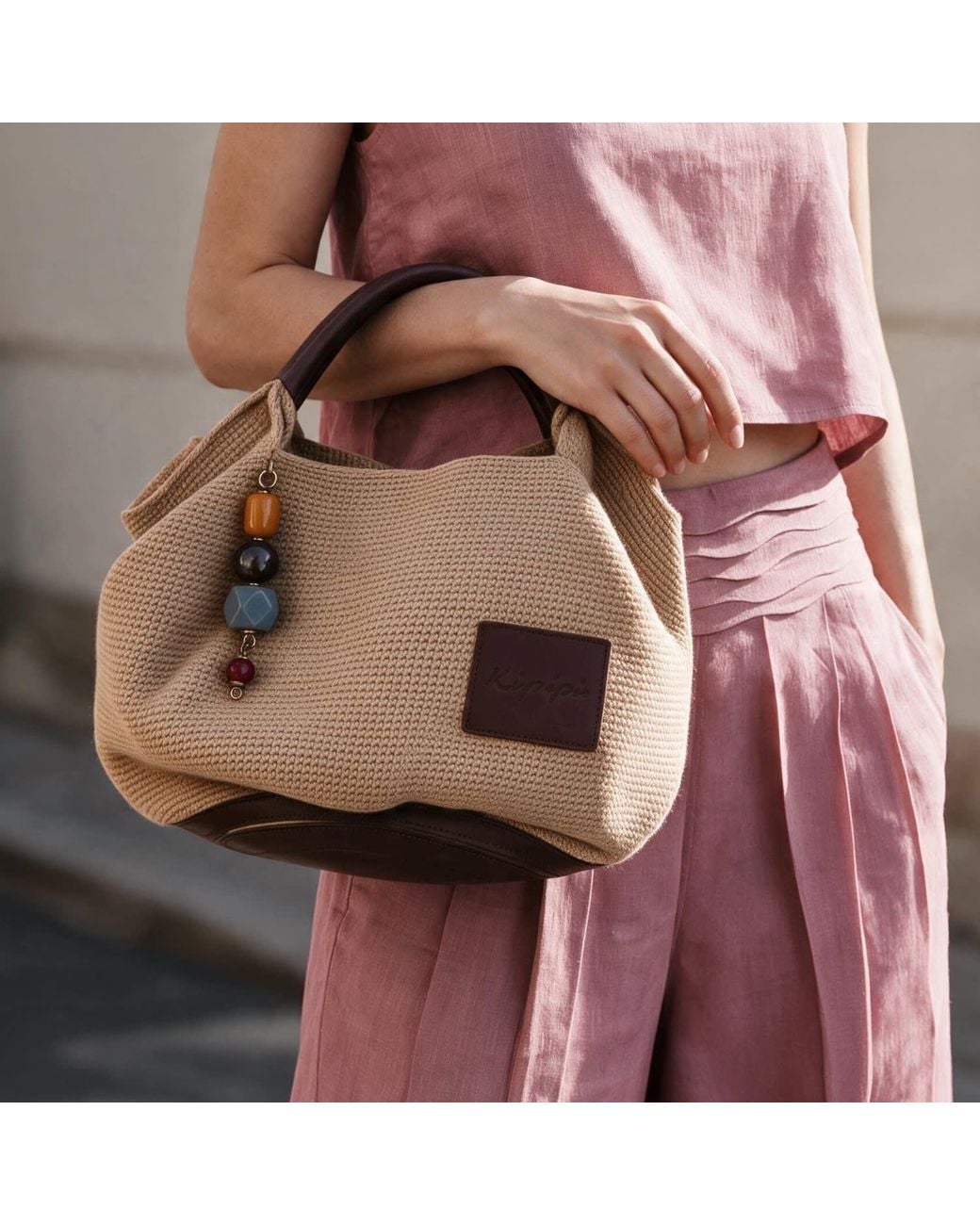 Kipépéo Brown Neutrals Rina Crochet Bag –