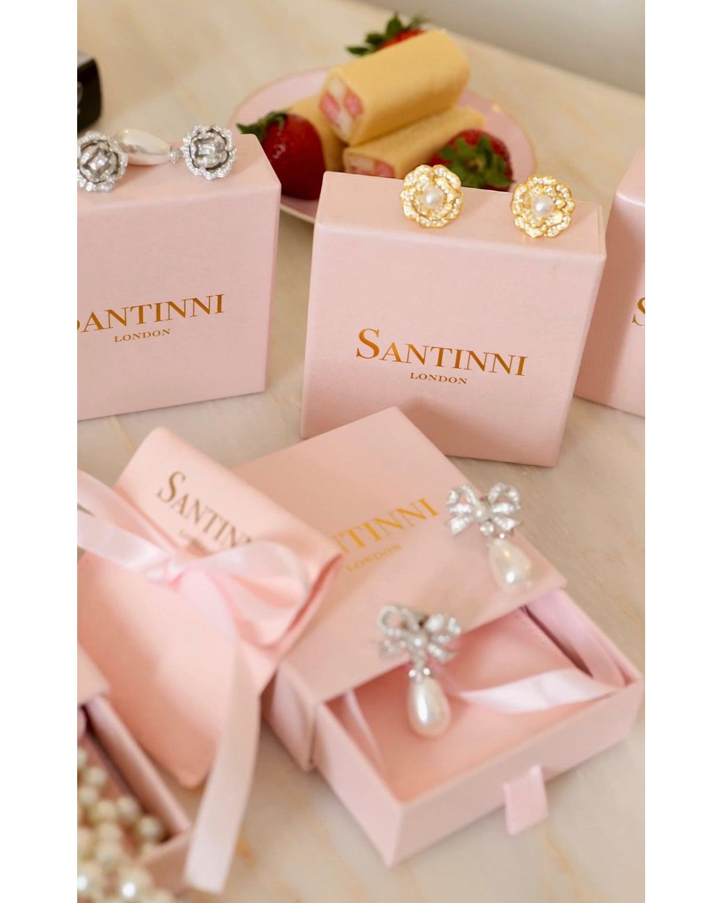 Santinni Metallic Tsarina Flower & Freshwater Pearl-Plated Earrings