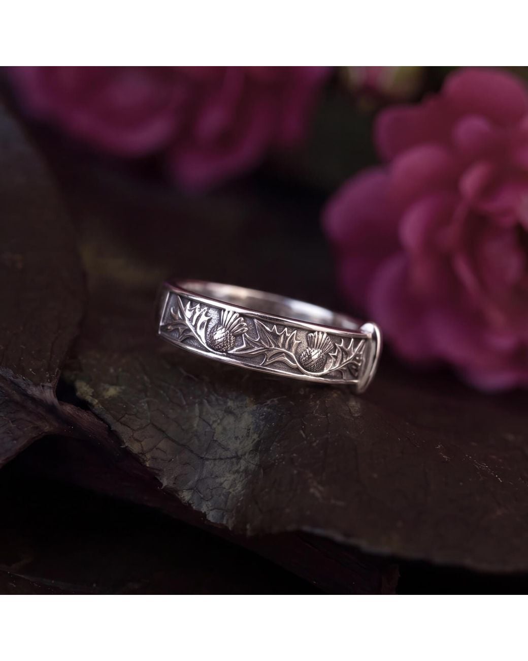 Azura Jewelry New York Metallic Sassenach Thistle Ring