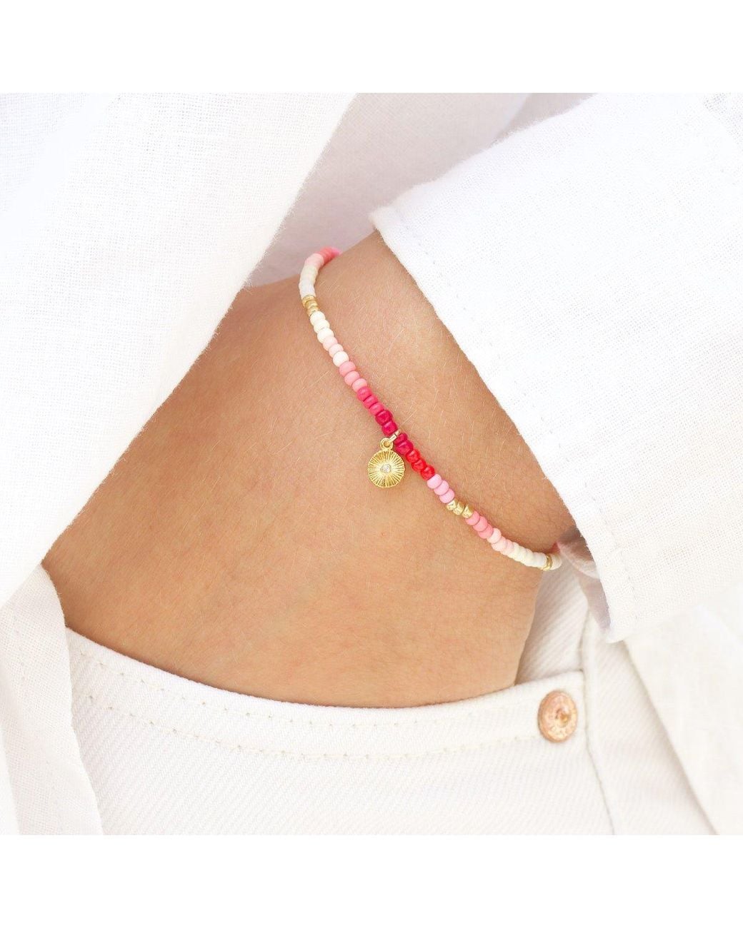 With Love Darling Metallic Innovation Beaded Bracelet