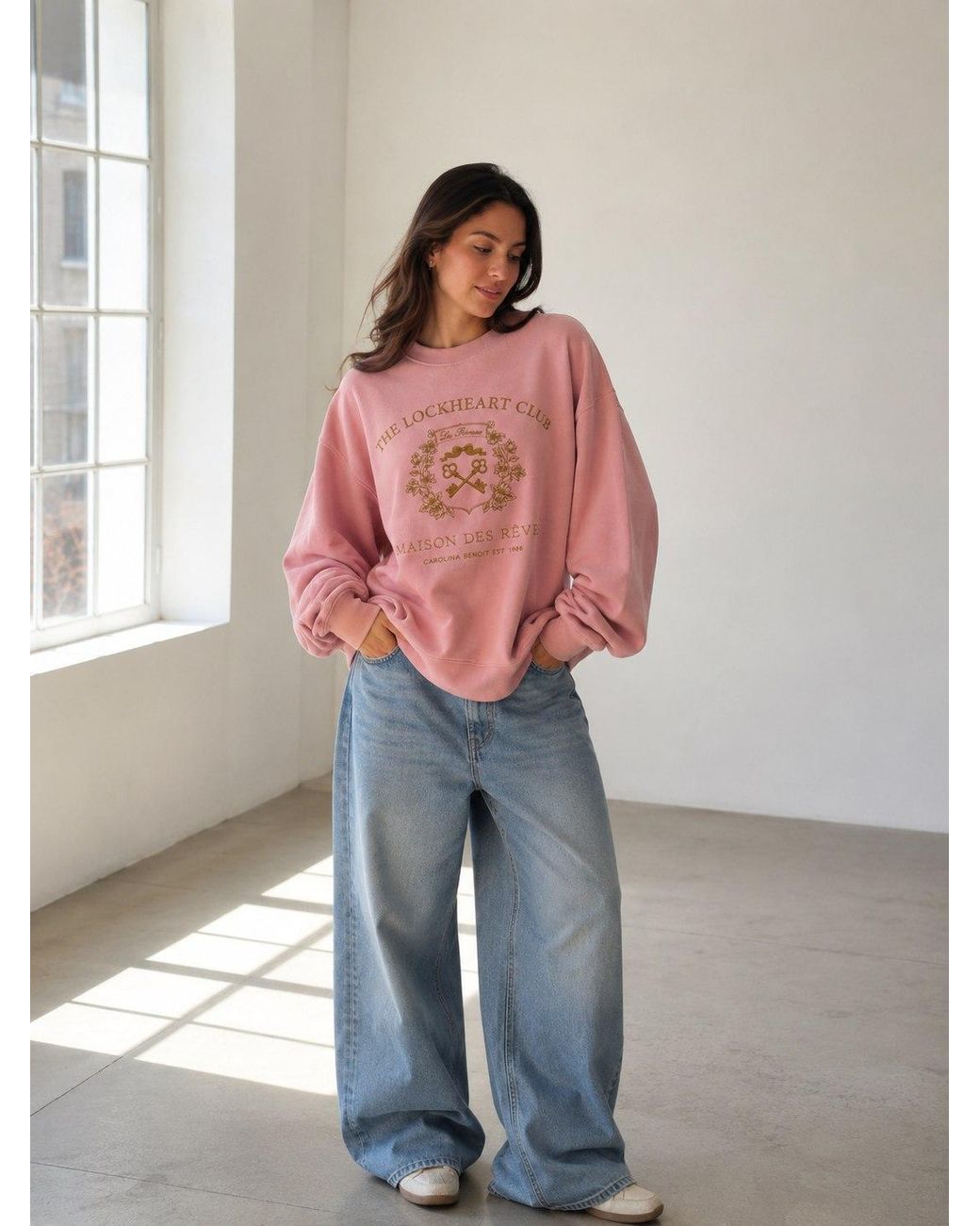 Carolina Benoit Pink The Lockheart Sweater Club