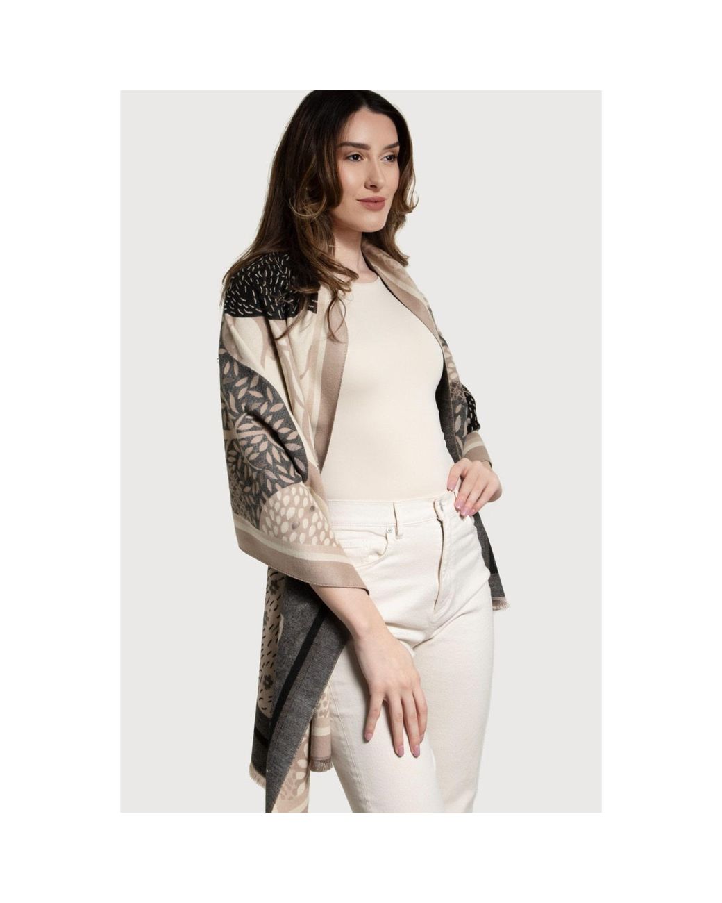 Saachi Natural Nature Reversible Scarf