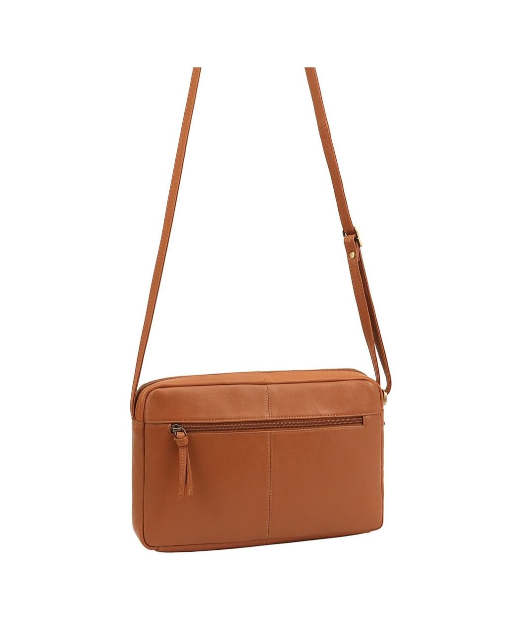 Lloyd Baker Brown Batian Leather Crossbody Bag