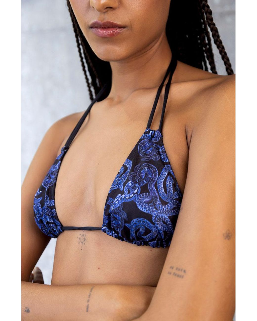 Monzlapur New York Blue Serpent Bikini
