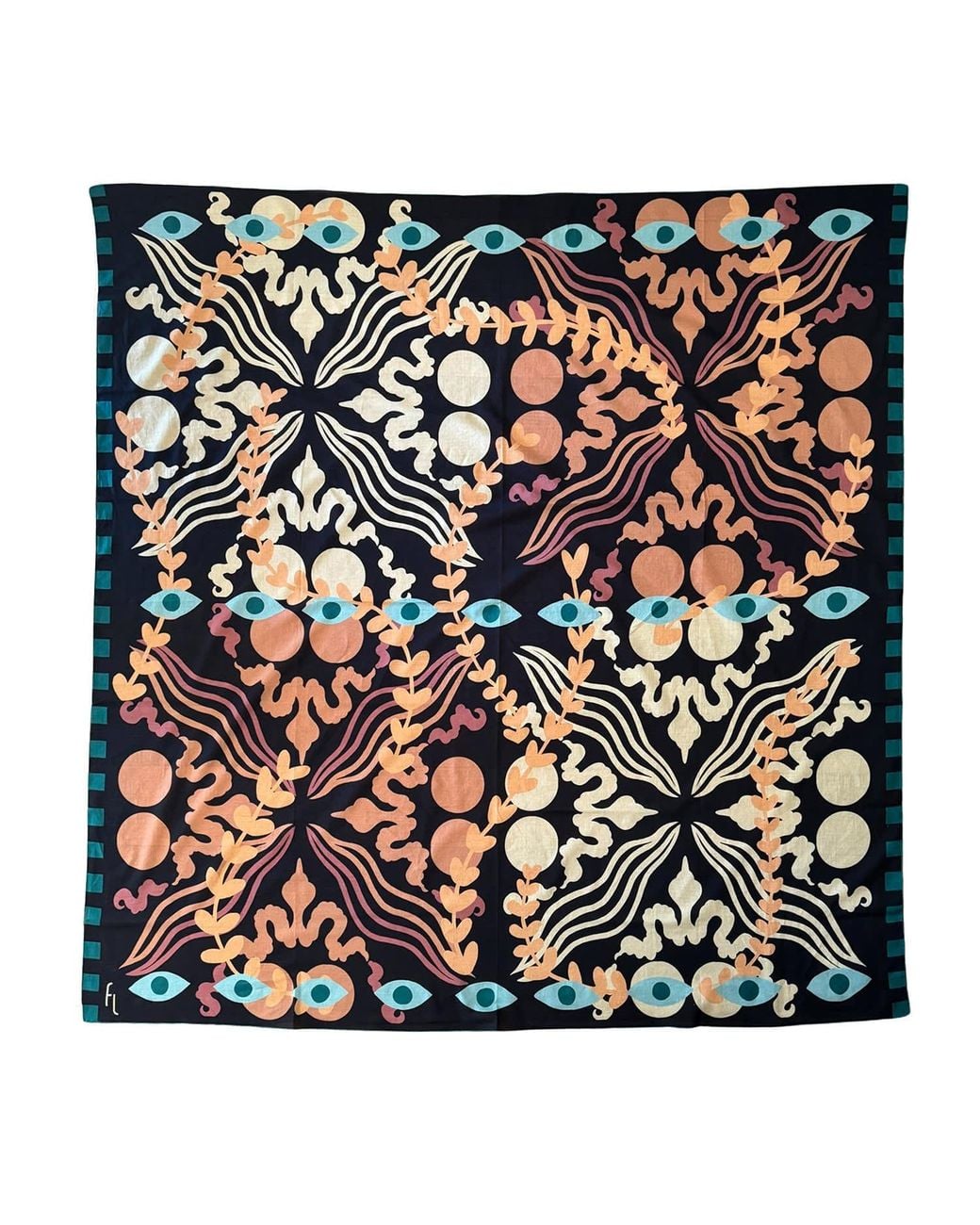 Folie Living Black More Than Meets The Eye Cotton Pareo