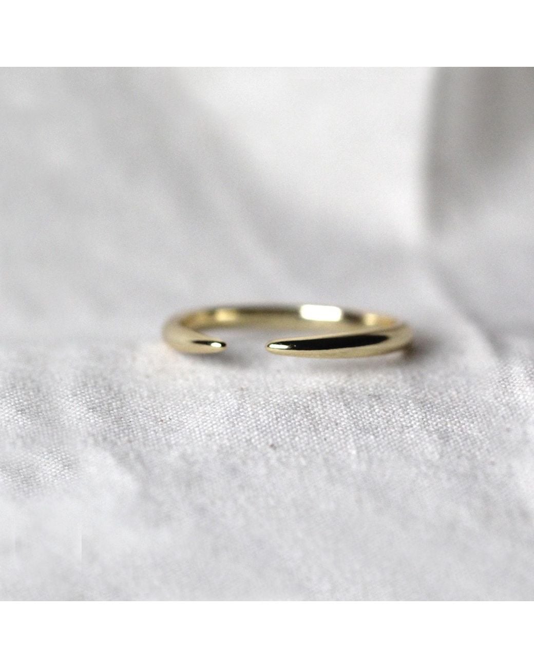 VicStoneNYC Fine Jewelry Yellow Open Cuff Stacking Solid Ring By Handmade