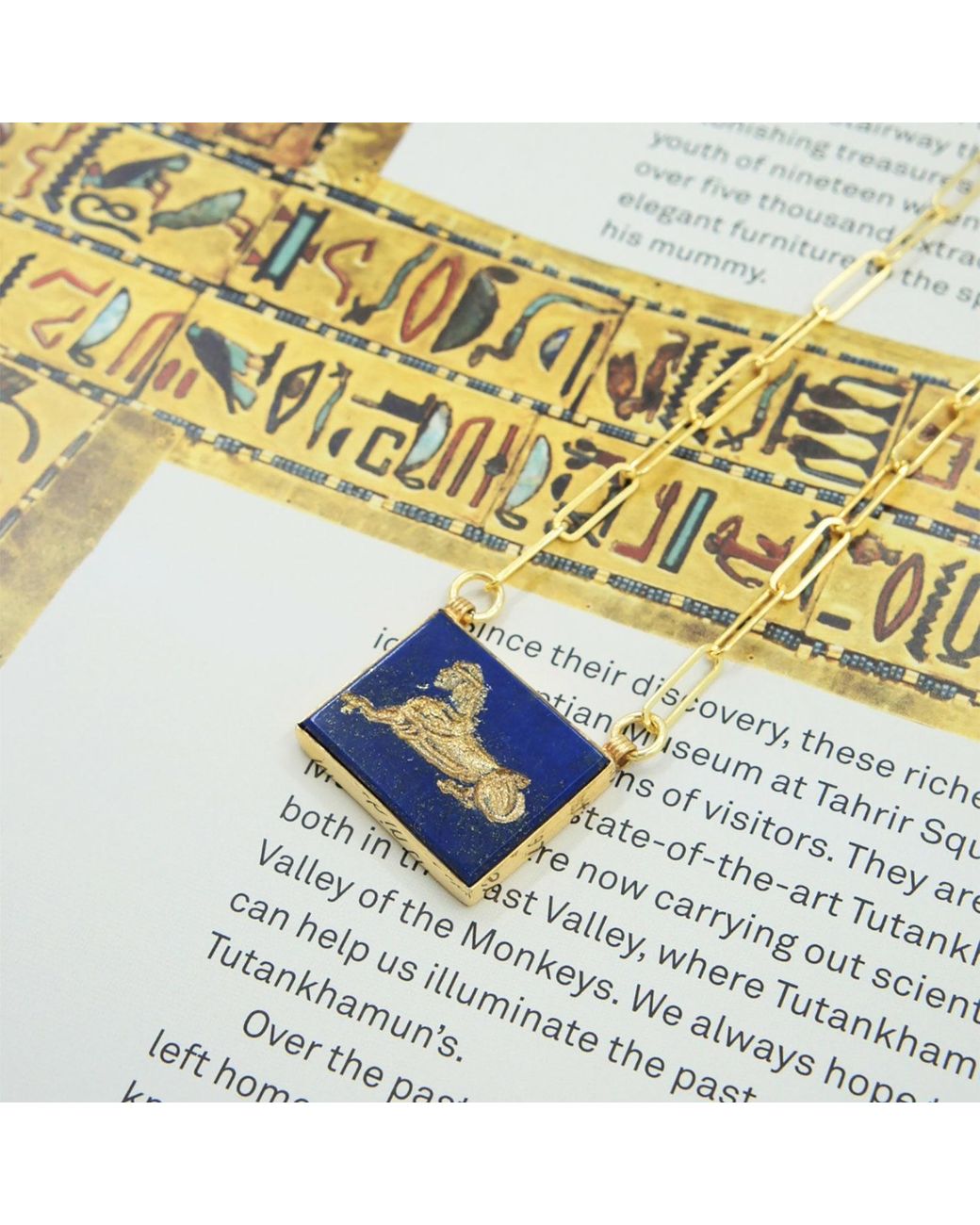 Ece London Blue The Sphinx Ii Necklace