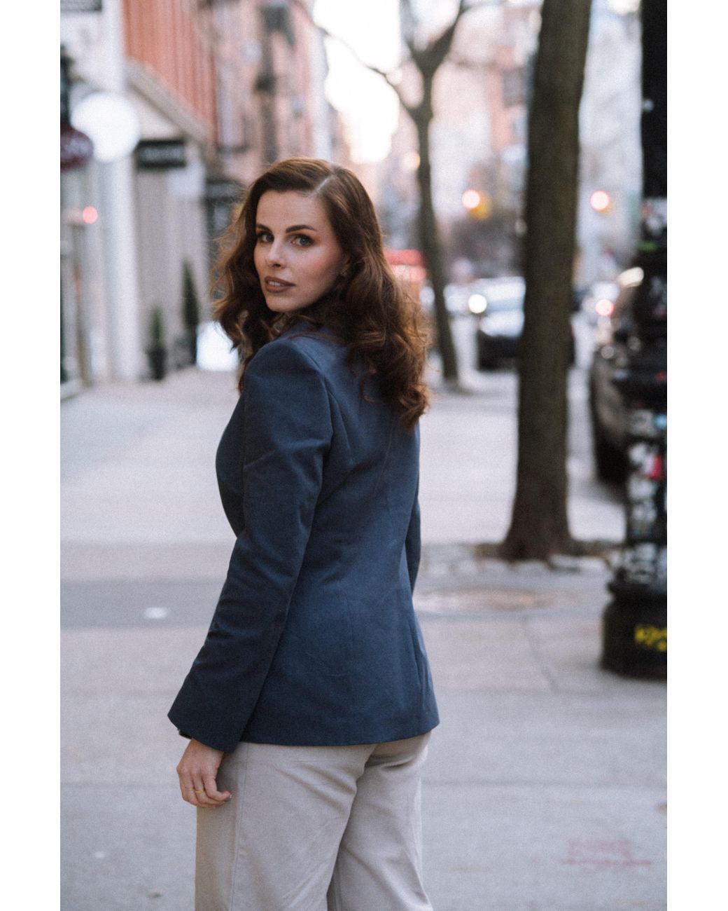 Baltér Blue Floraison Nocturne Blazer