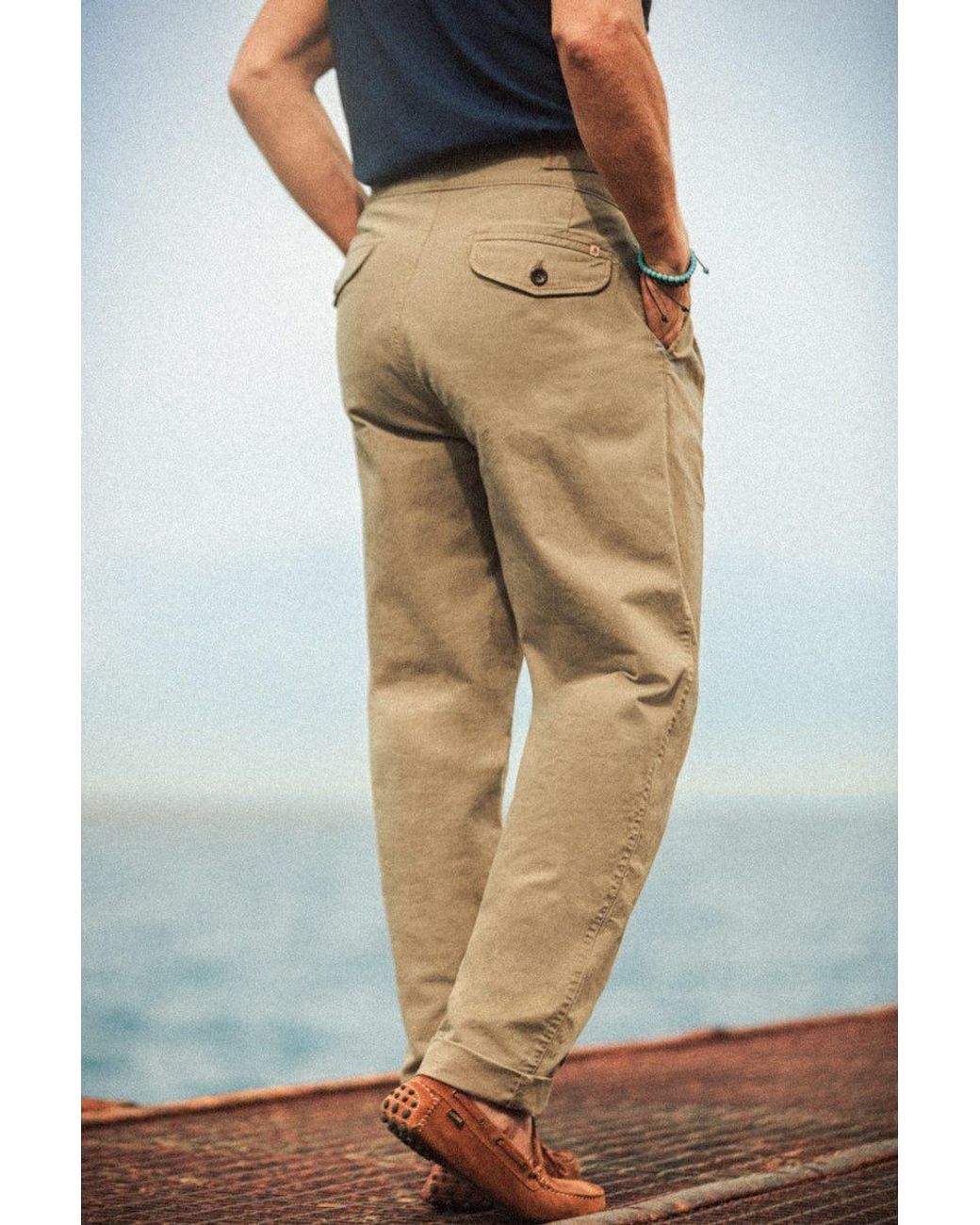 &SONS Trading Co Natural Neutrals Verona Drill Pant Khaki for men
