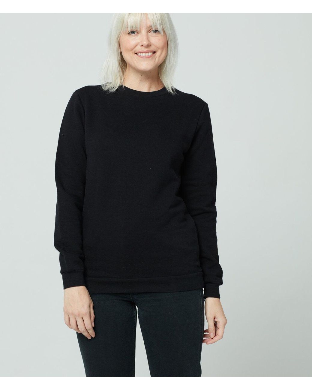 Known Supply Black 100% Organic Cotton Sweatshirt