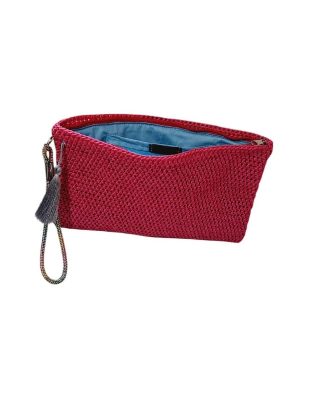 Springmoonatelier Red Handmade Clutch Bag – Elegant And Chic