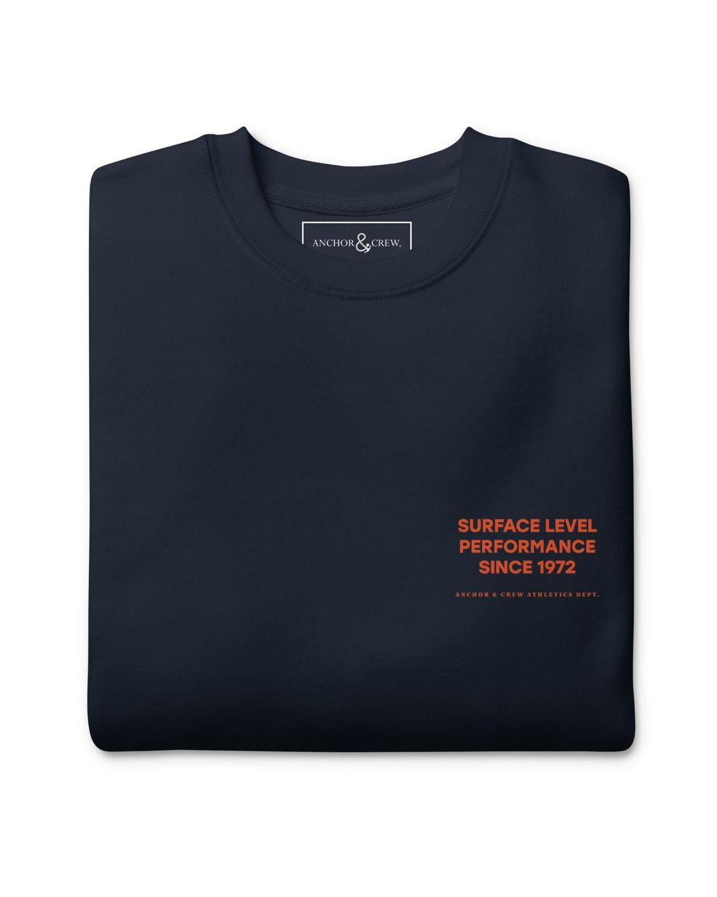 Anchor and Crew Blue Personal Best-Ish Swimming Club League Organic Cotton Sweatshirt for men