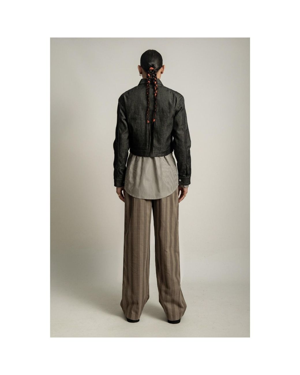 Van Brussel Brown Neutrals Soren Elasticated Waist Trousers