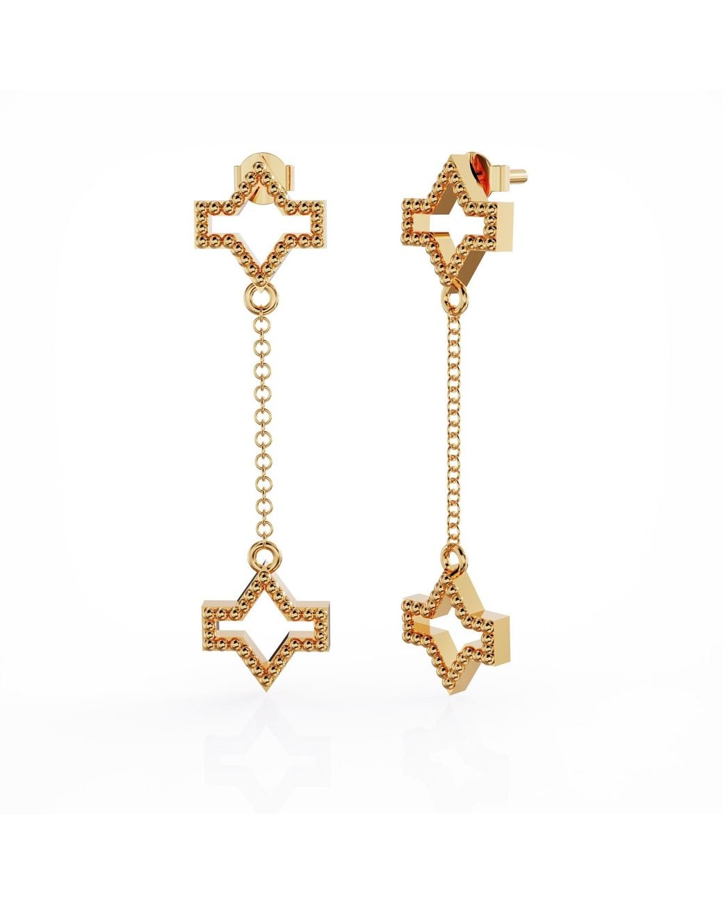 Linda Fiore Metallic Starlite Earring, Vermeil