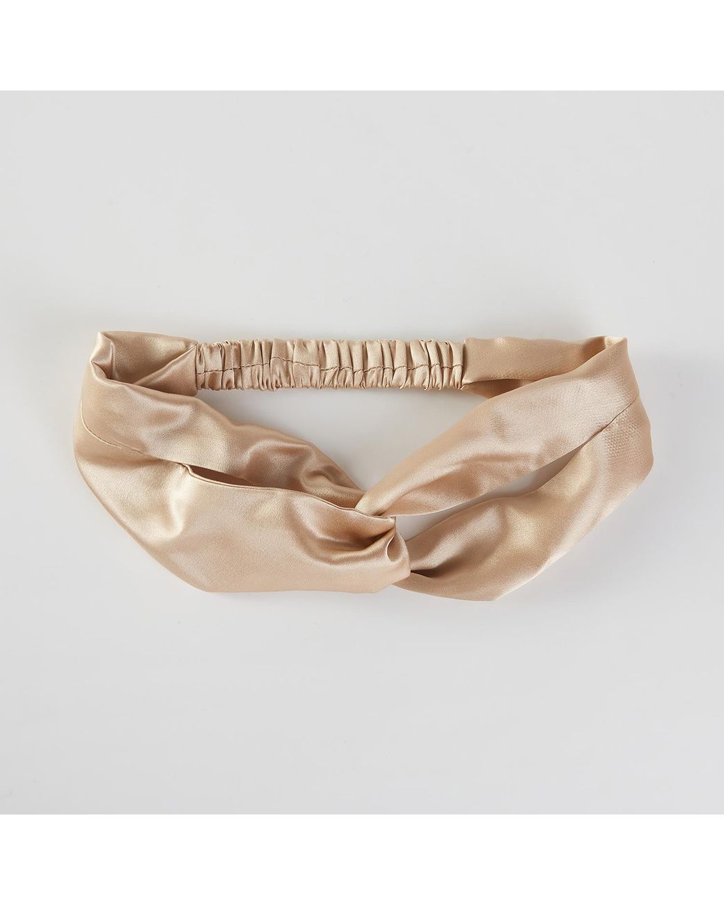 Soft Strokes Silk Metallic Neutrals Pure Mulberry Silk Turban Style Headband