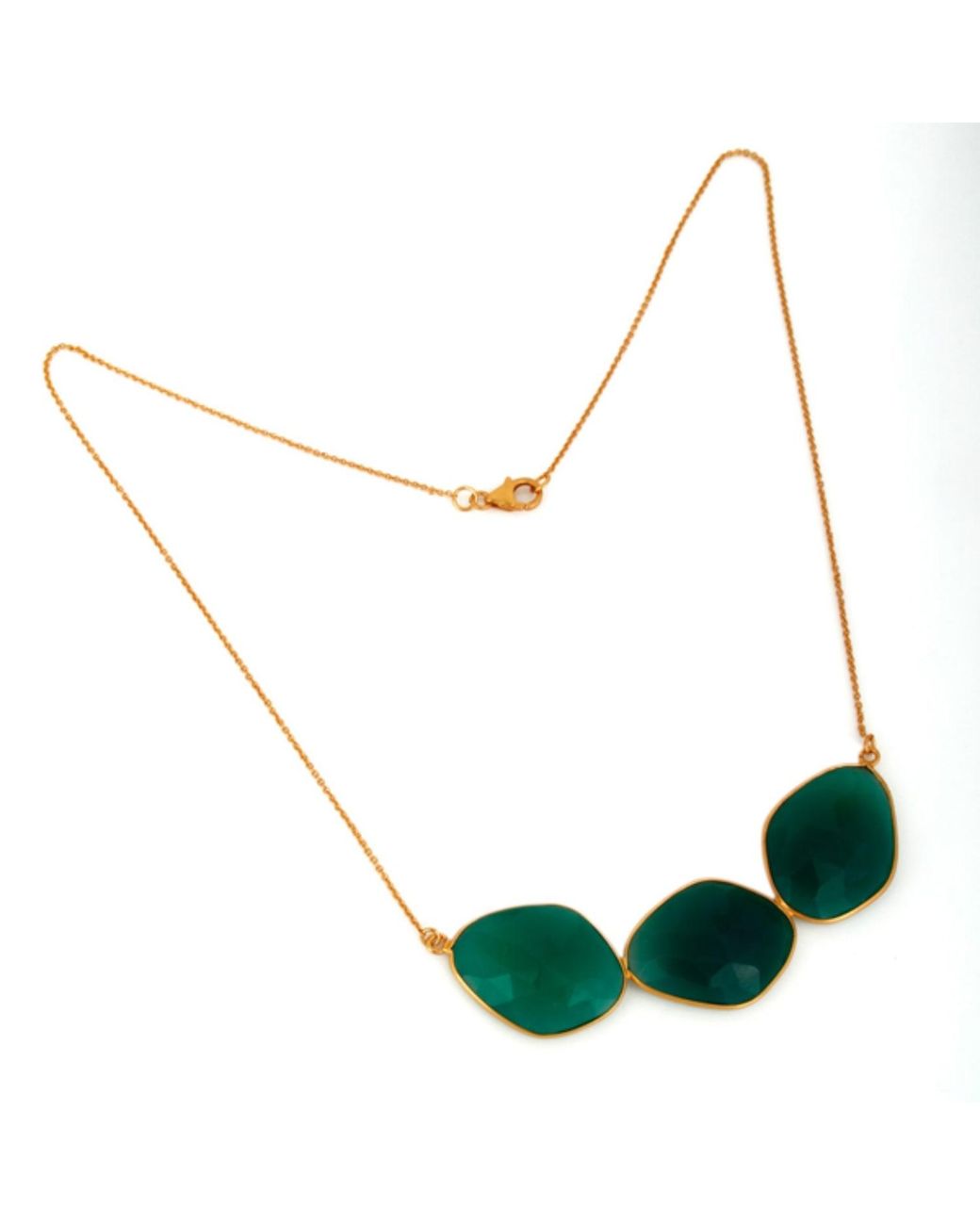 Heritagemoda Green Onyx Statement Necklace