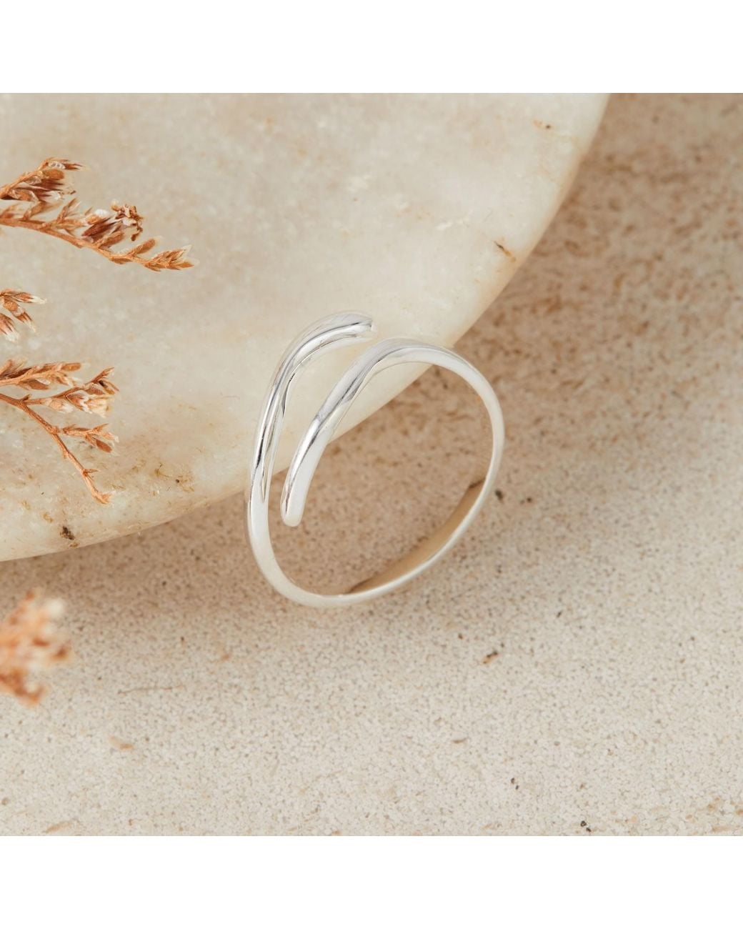 Esterah Metallic Wrap Ring