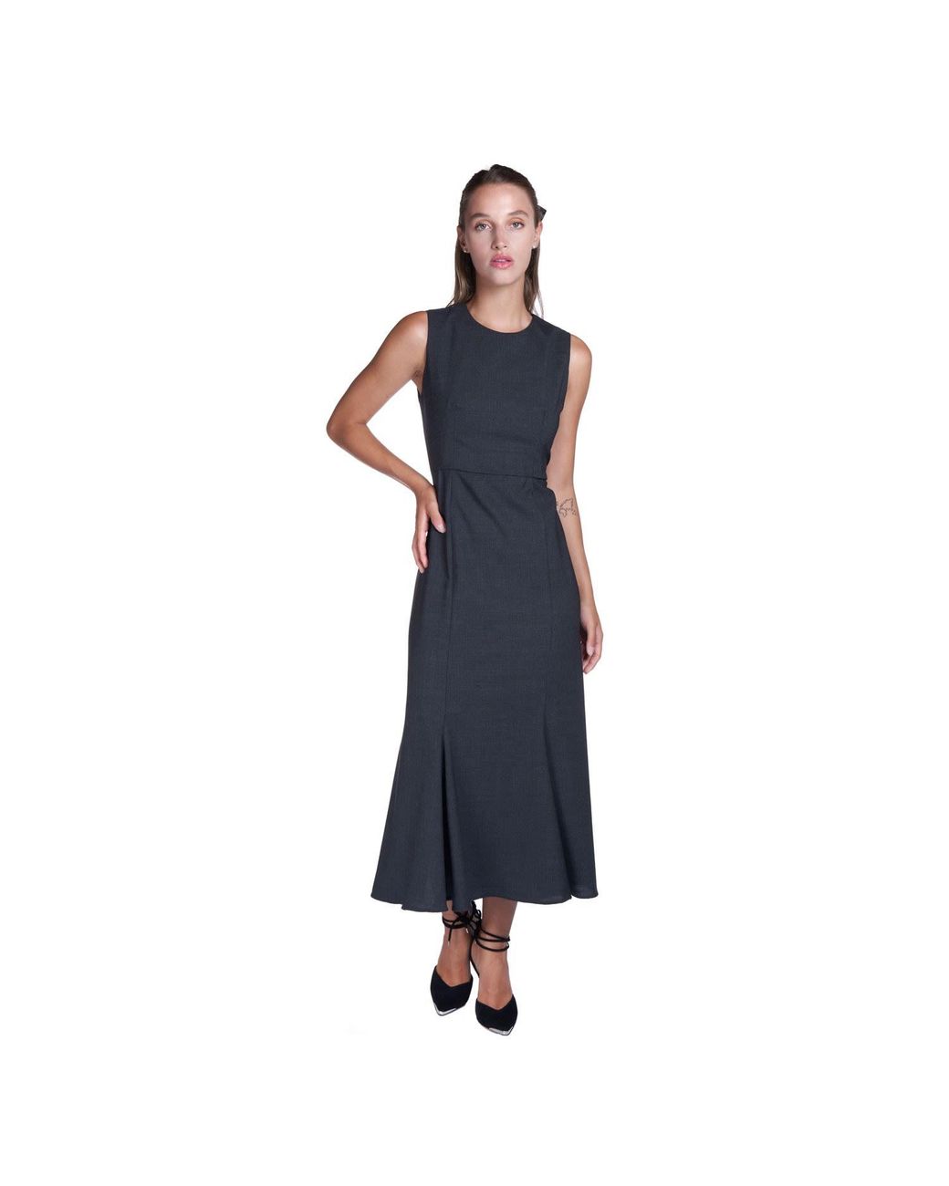 Sofia Tsereteli Blue Virgin Wool Dress