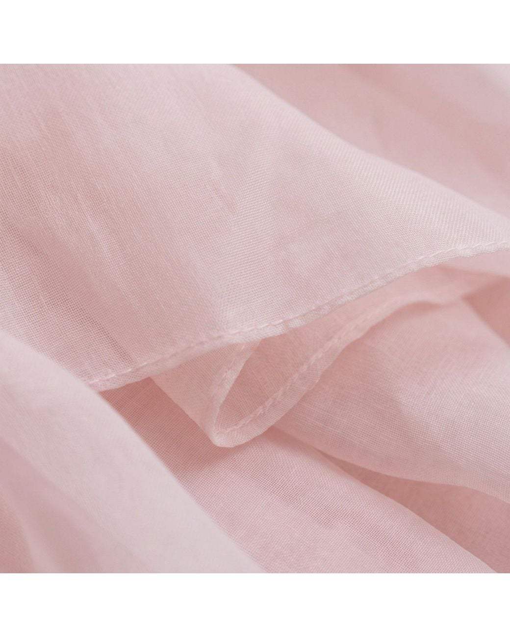 Modenaire Pink Sheer Tiered Ruffle Blouse