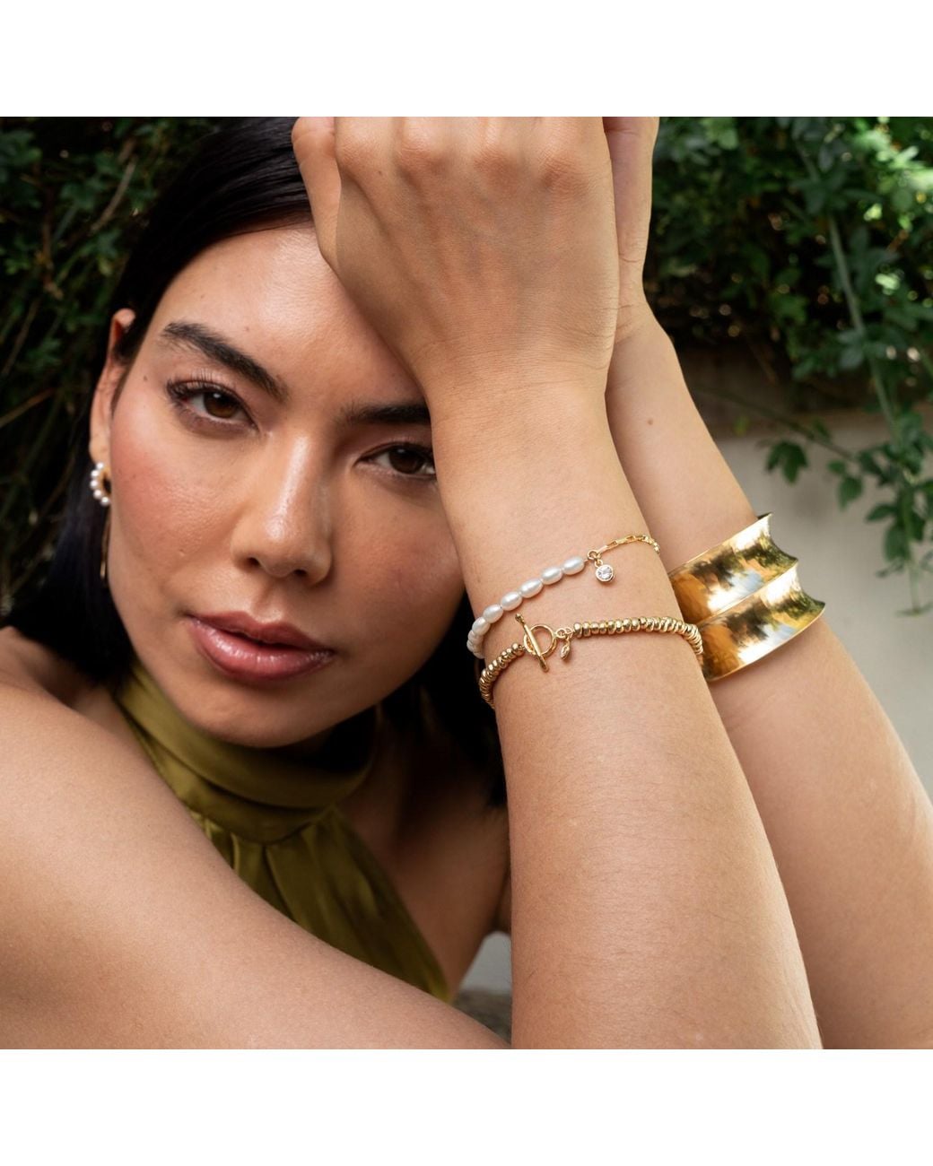 Dower & Hall Metallic Signature Nomad Nugget Bracelet