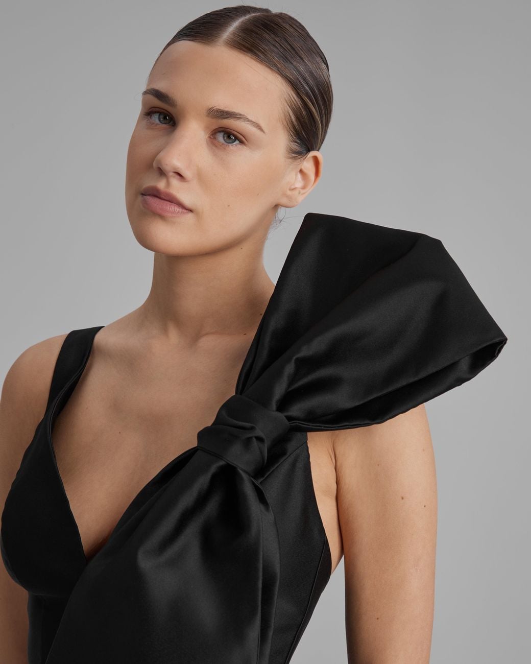 Baé Special Moments Black Ava Dress + Side Bow