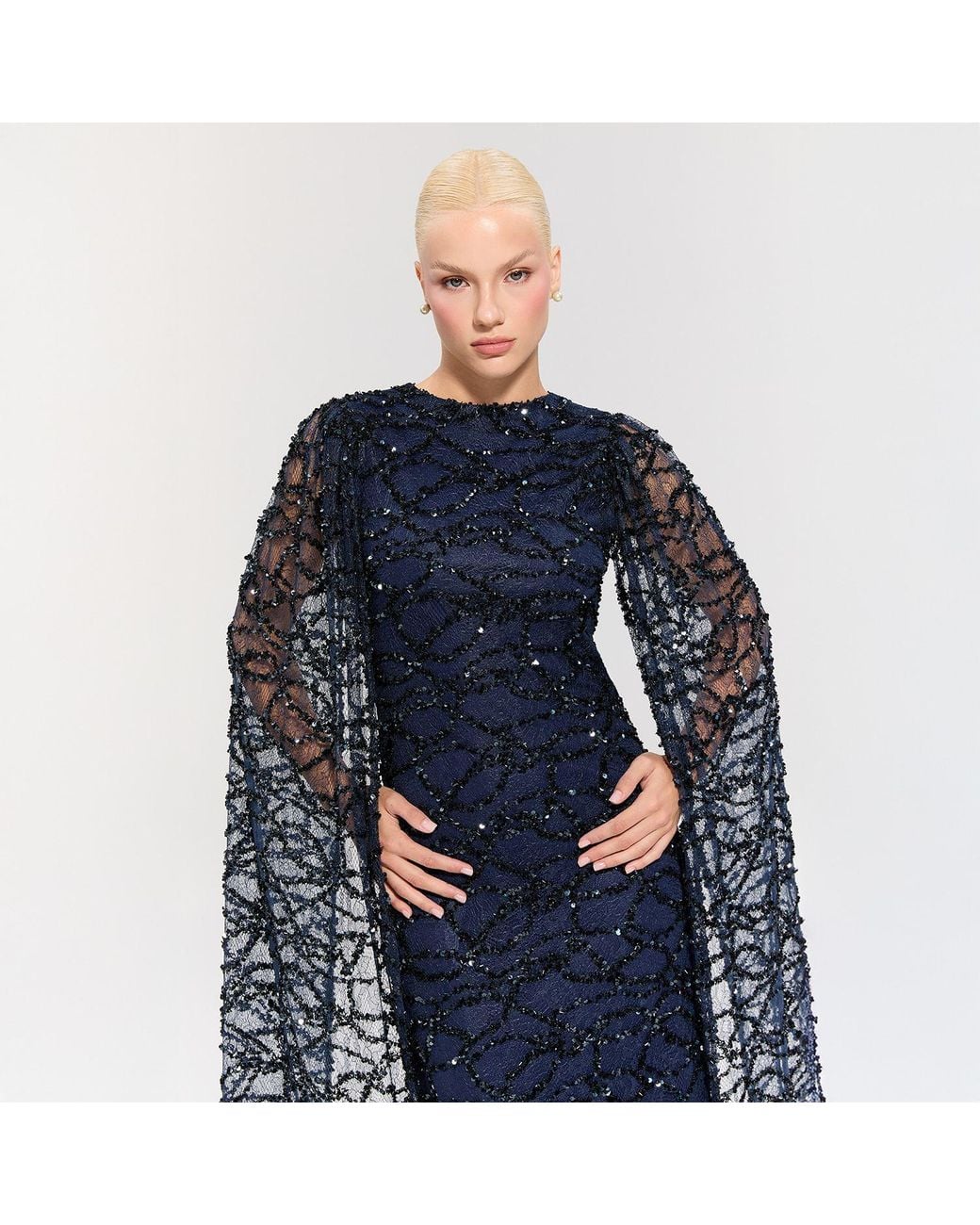 Nur Karaata Blue Imperial Gala Gown
