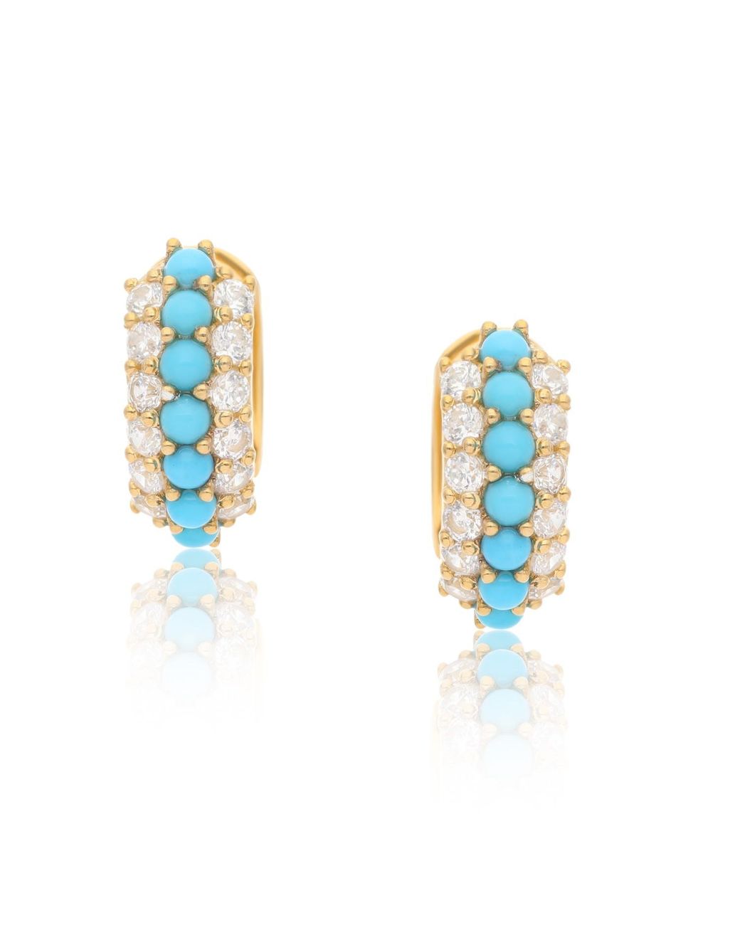 Preeti Sandhu Blue Summer Sparkle Huggies
