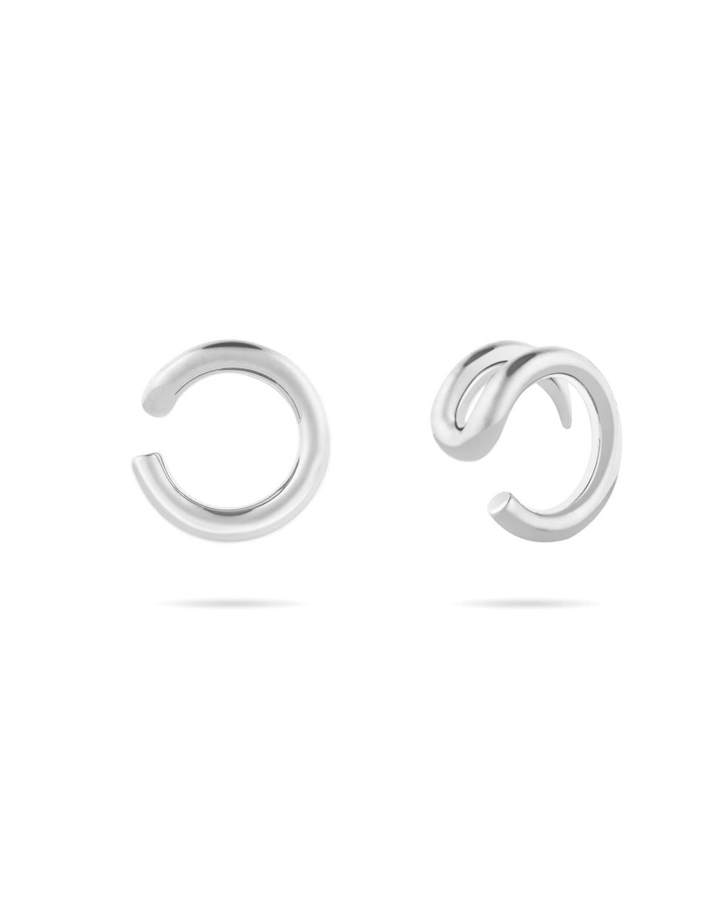 Meulien Metallic Pointed Double Band Ear Cuff