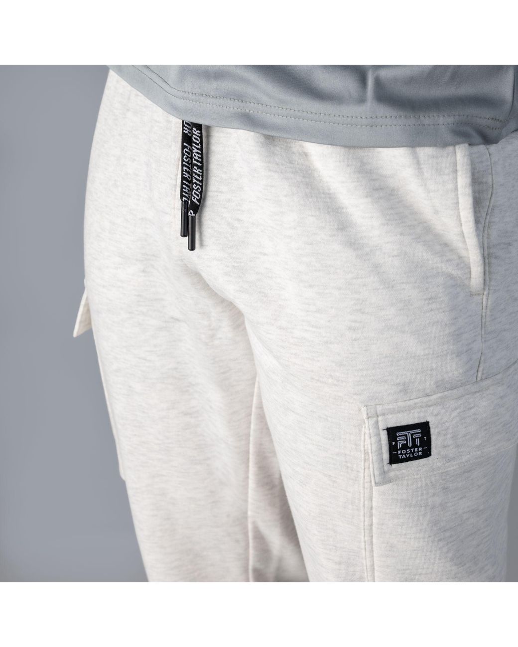 Foster Taylor Gray Ft Cargo Jog Leg-Cuff for men