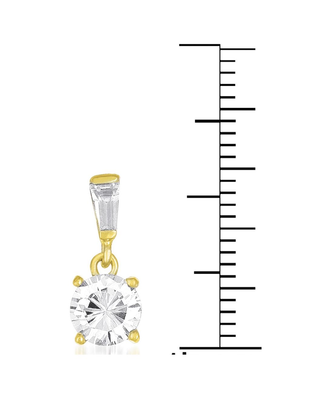 Genevive Jewelry Blue Overlay Clear Cubic Zirconia Dangle Solitaires