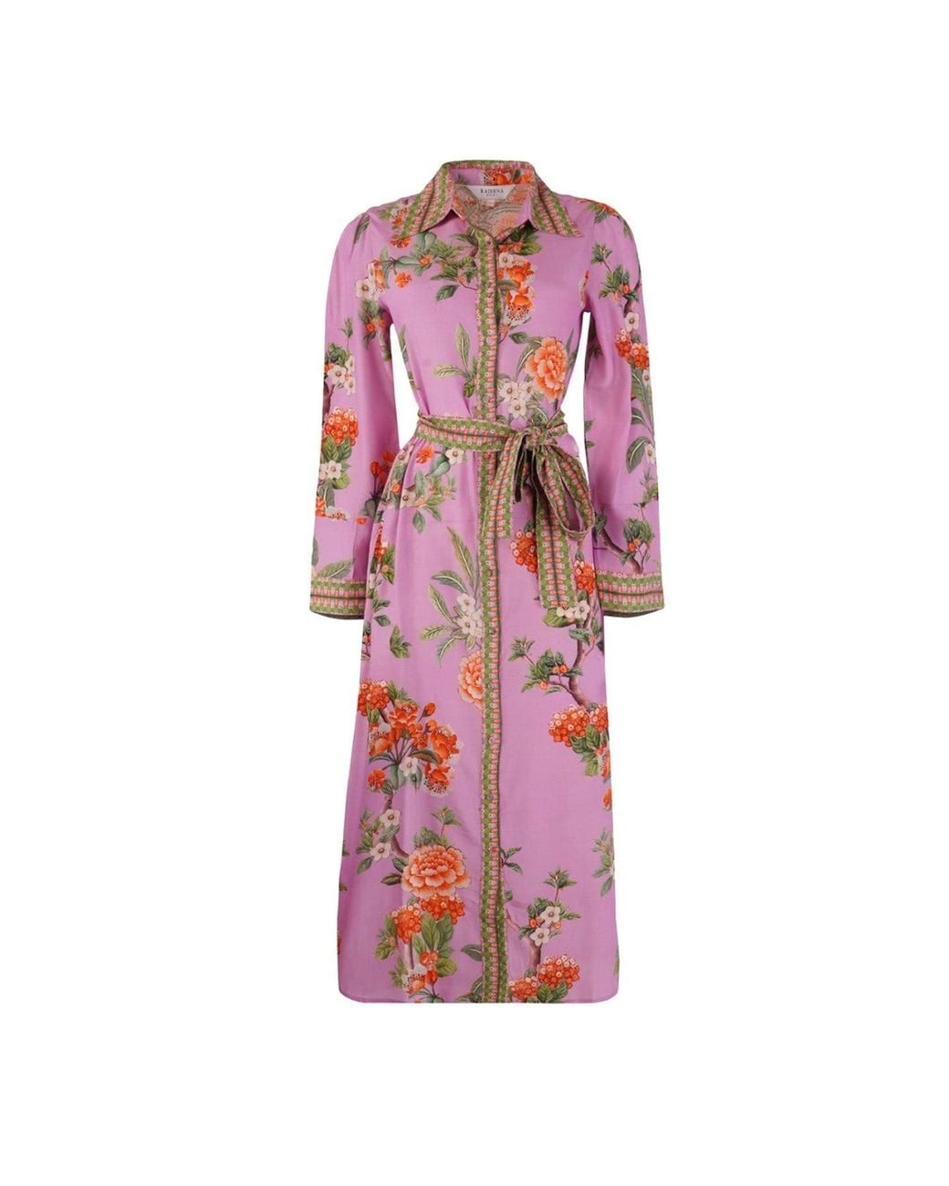 Raishma Pink Enola Lilac Midi Dress
