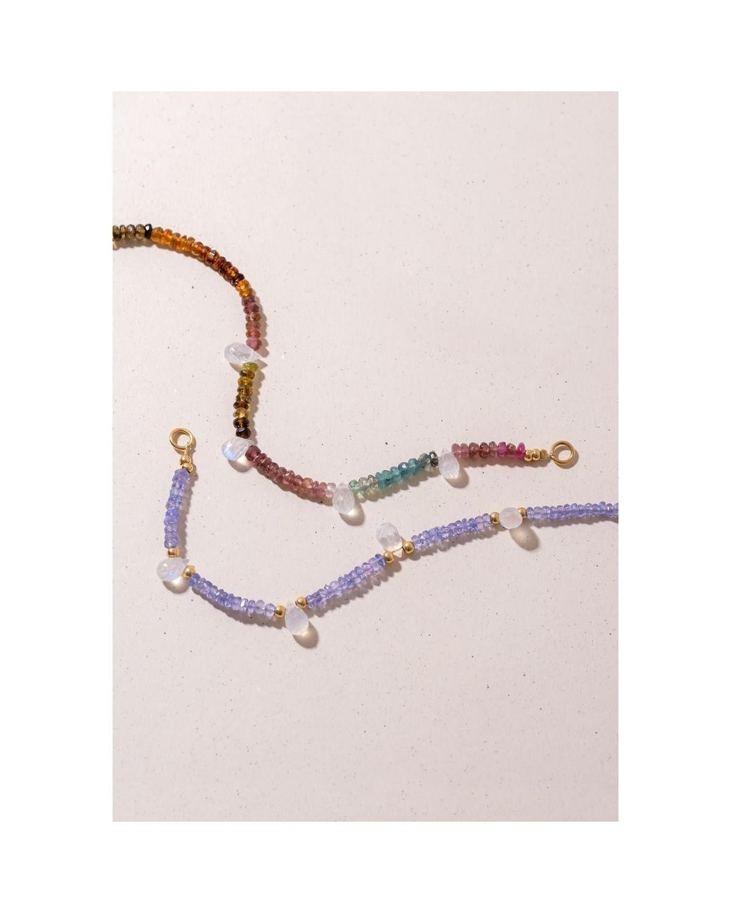 Lavani Jewels Multicolor White & Lilac Pedraza Tanzanite Necklace