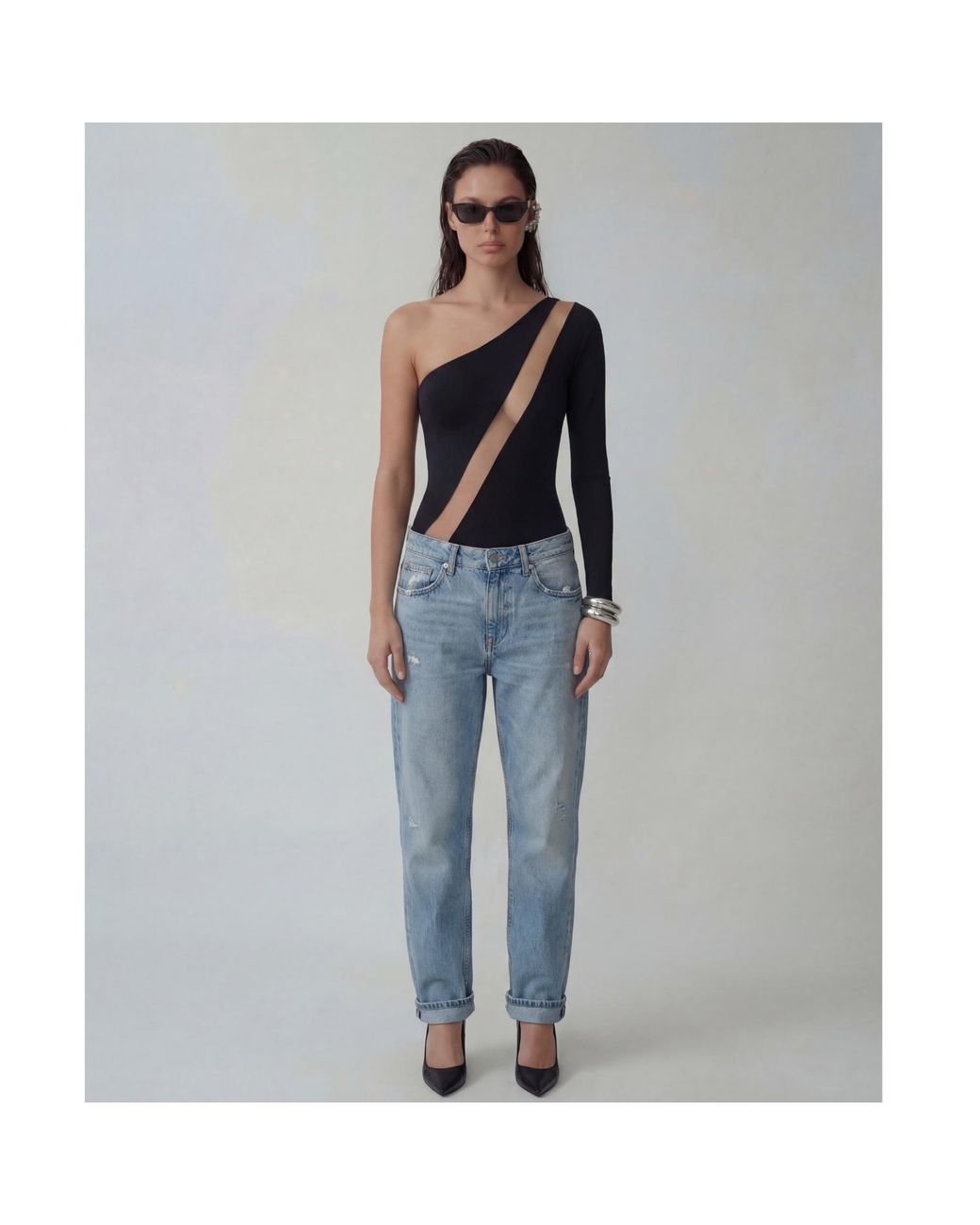Room 24 Black Suzanna Bodysuit