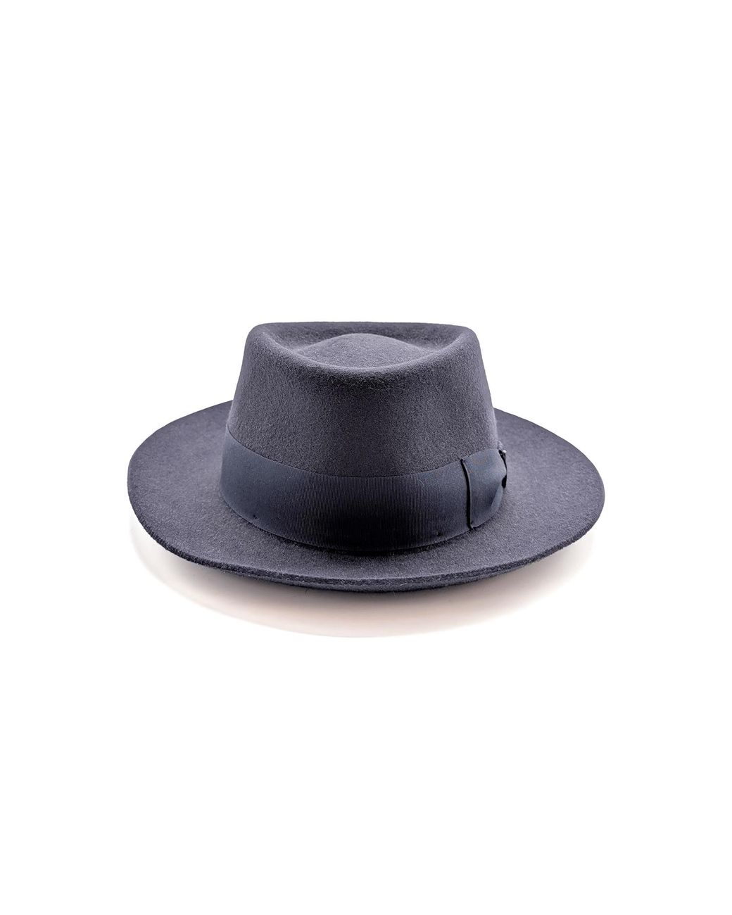 DORIA 1905 Blue Storm Smooth Lapin Felt Telescope Hat for men