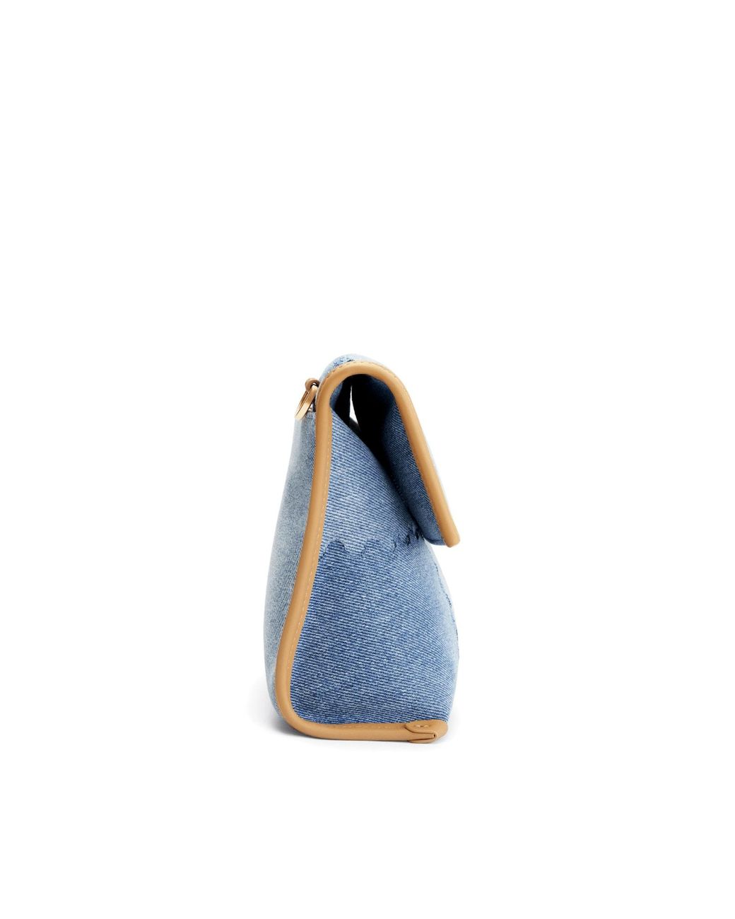 Orange Cube Blue Square Stitch Messenger Bag