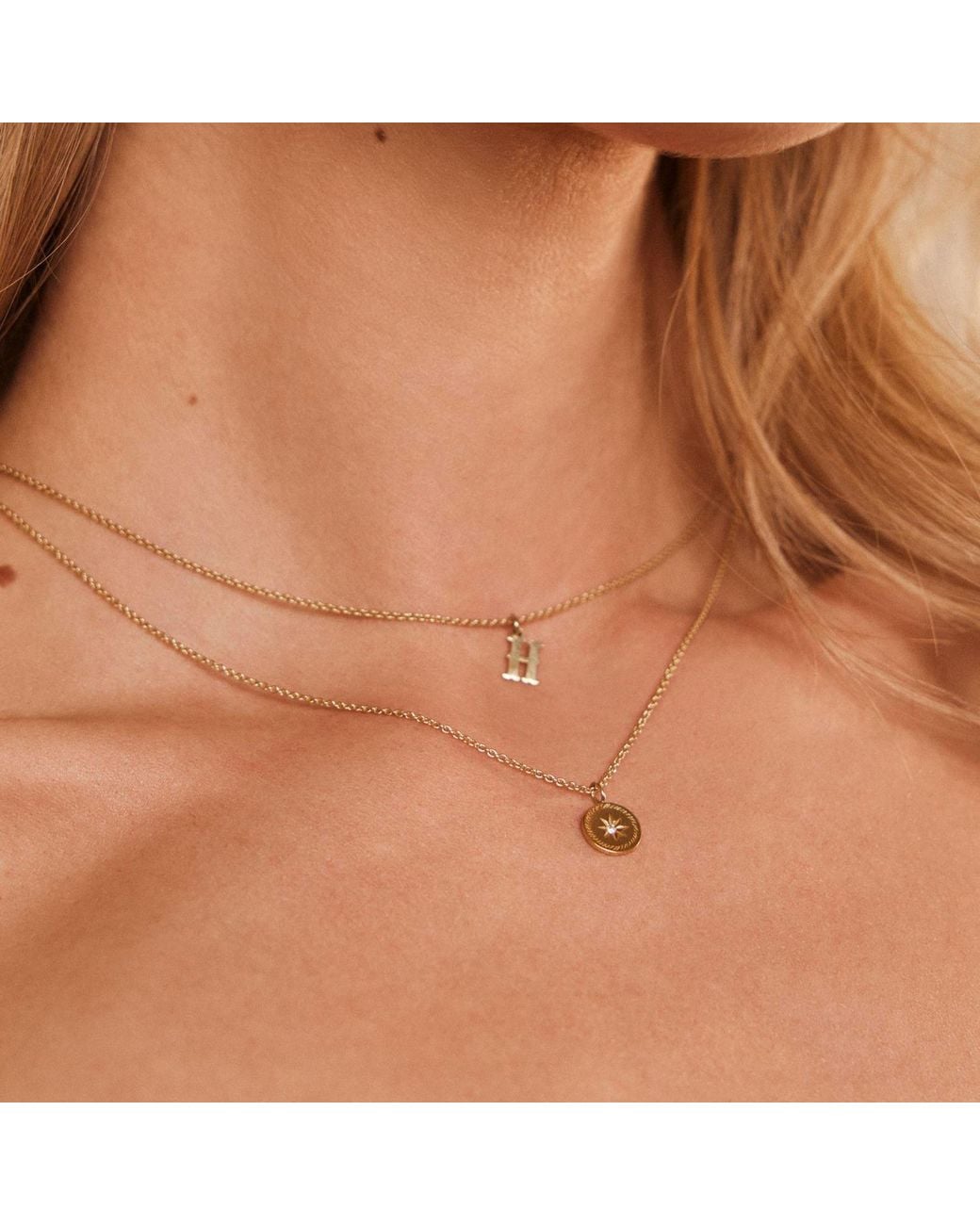 Posh Totty Designs Metallic My Guiding Star Diamond Birthstone Necklace