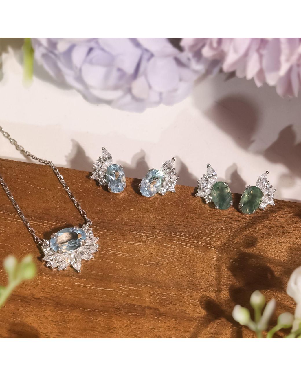 Azura Jewelry New York Blue Twilight Star Sky Topaz Earrings Vermeil