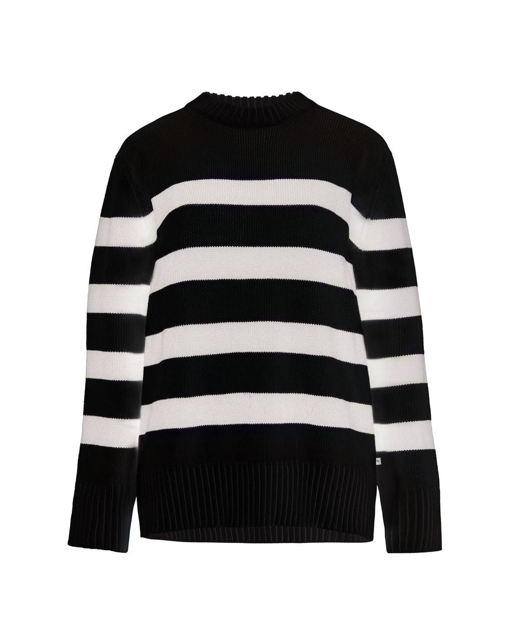 SALANIDA Black Marina Striped 100% Merino Sweater