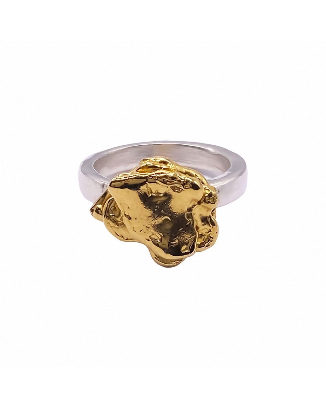 Moca Jewellery Metallic Flower Ring