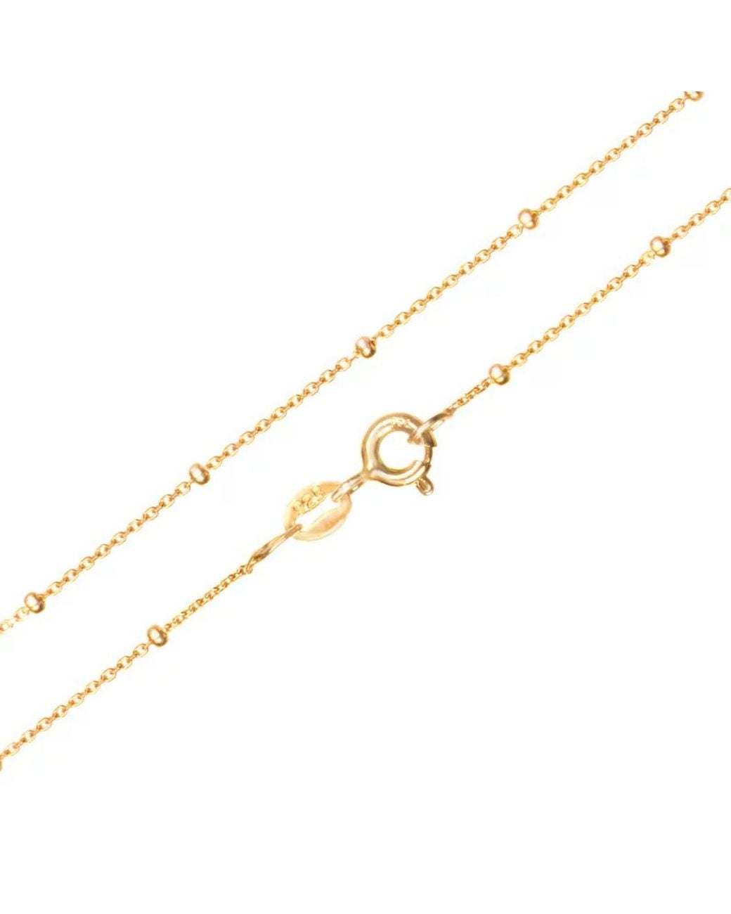 The Jewellery Store London Metallic Fine Satellite Chain