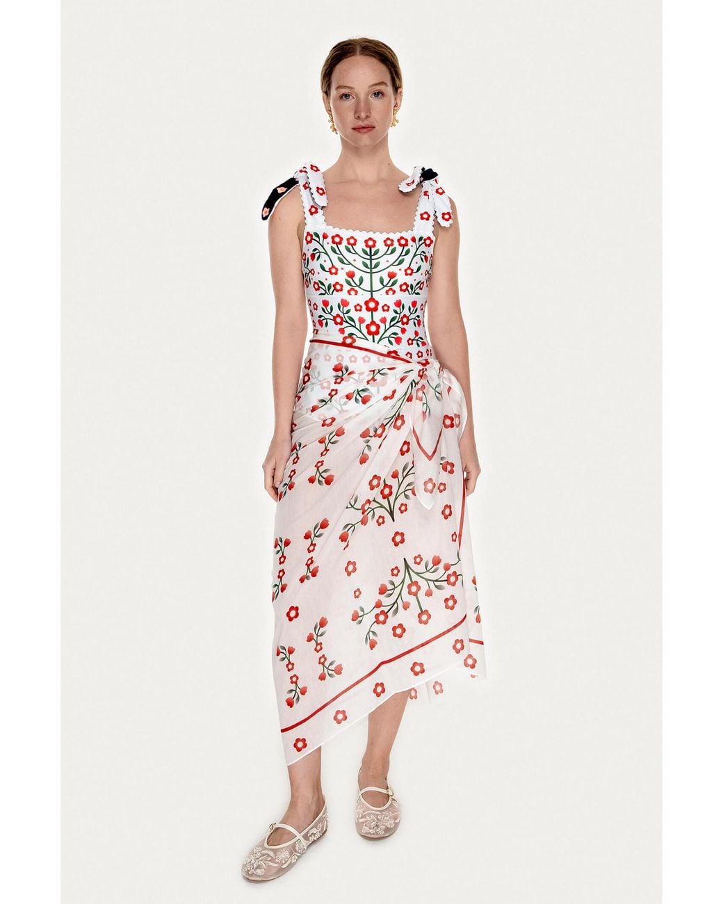 Jessie Zhao New York White Beach Sarong Wrap