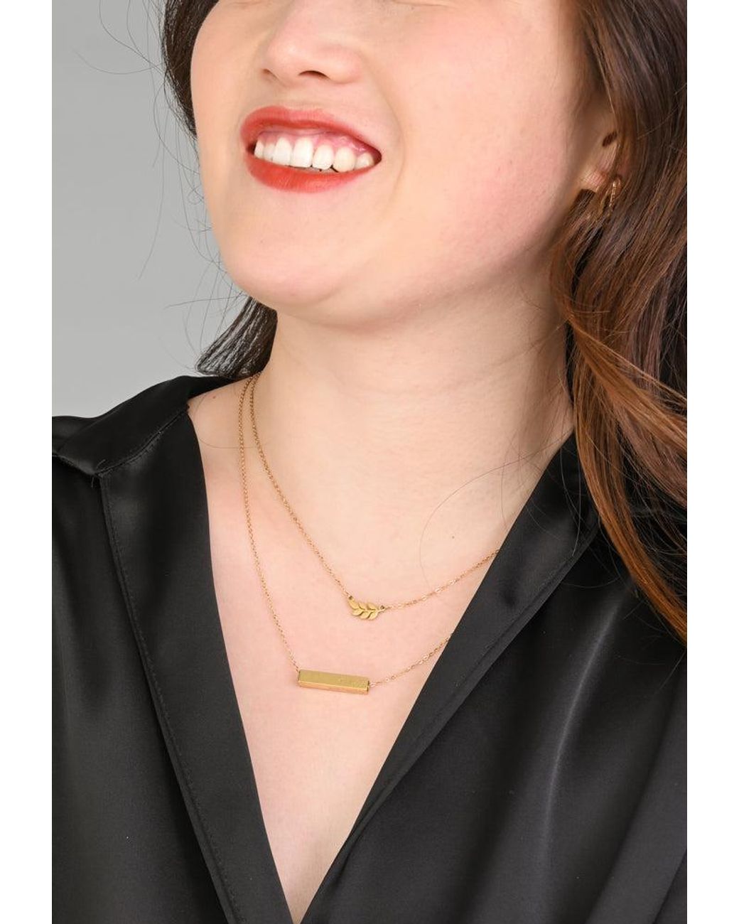 Starfish Project Metallic Walk Humbly Bar Necklace