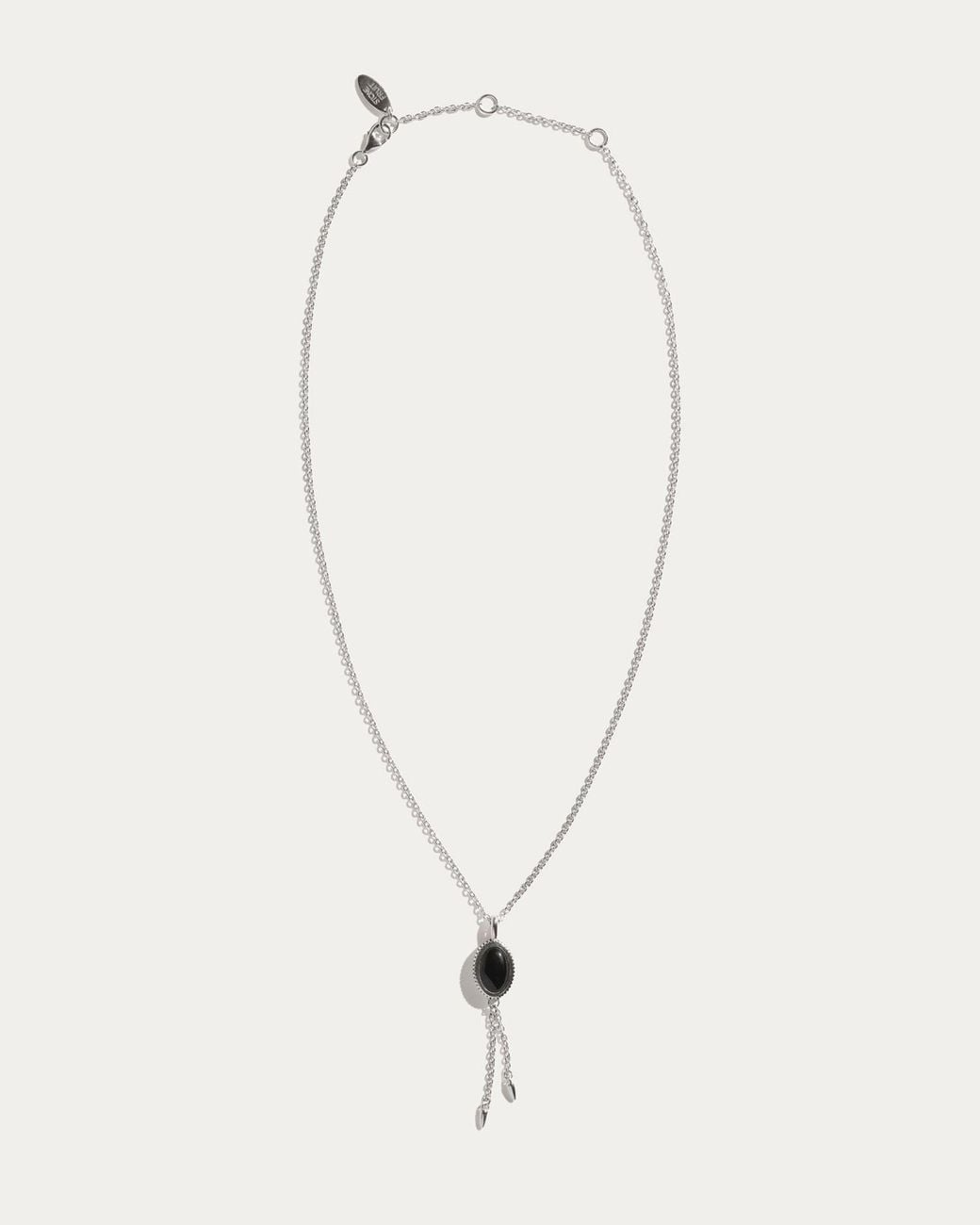 Stone Fruit Metallic Bolo Pendant Necklace