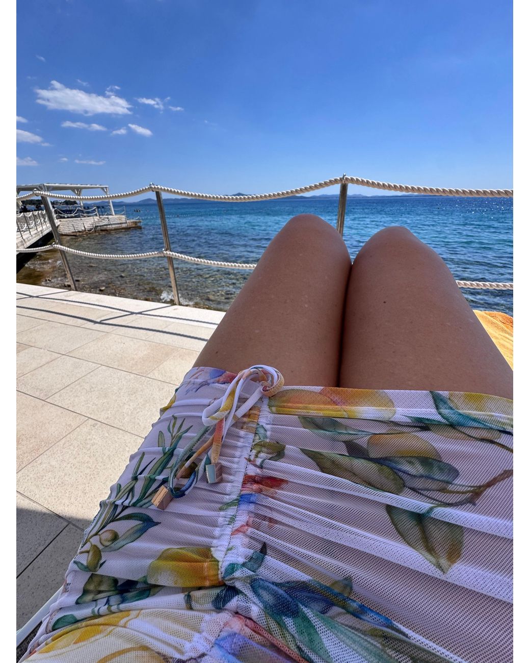 Plivati White Zora Mesh Skirt — Adriatic