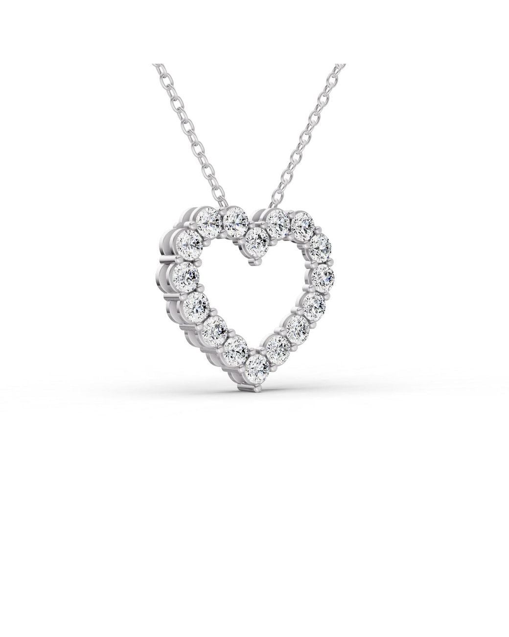 SEREIA OFFICIAL Metallic 14K 0.25 Ct With Lab Diamonds Sereia's Heart Pendant